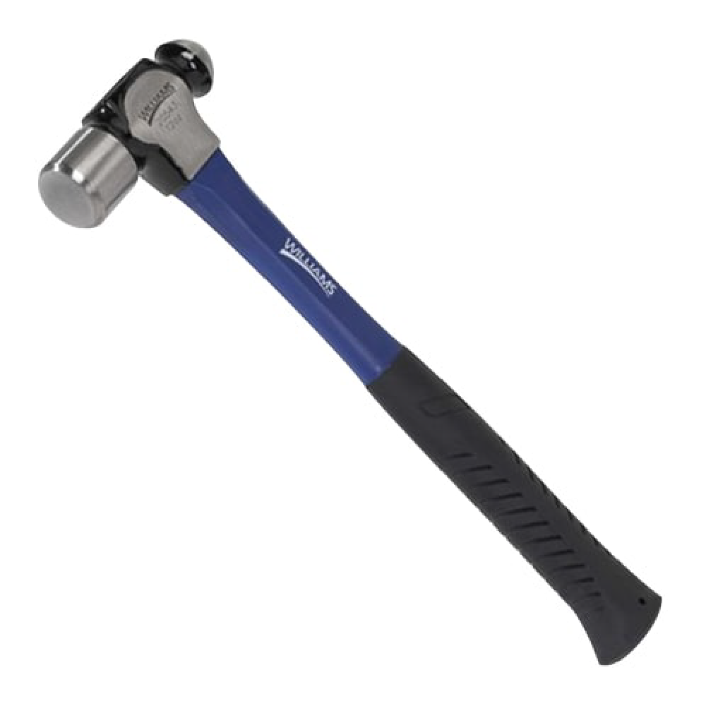 15" 32 Oz. Ball Pein Hammer w/ Cushion Grip Fiberglass Handle - WILLIAMS TOOLS