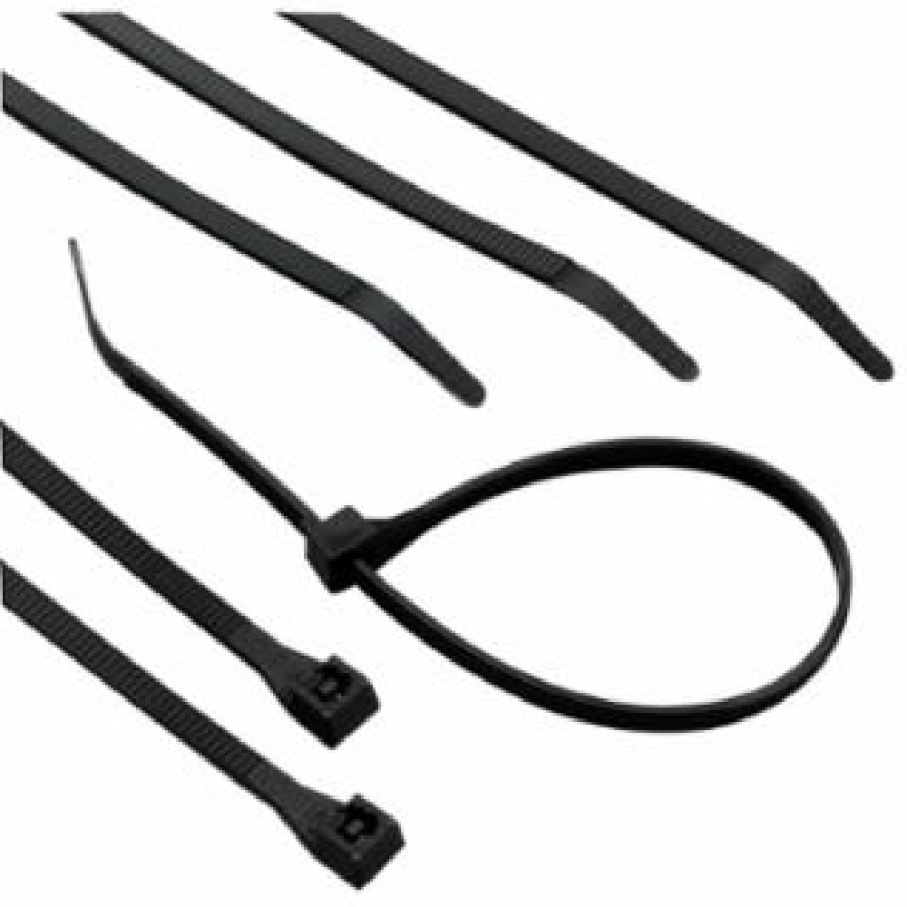 24" UV Heavy-Duty Black Cable Ties (50 Count)