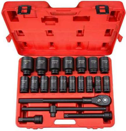 3/4" Drive 6 Point Deep Impact Socket Set (22 Piece) - TEKTON