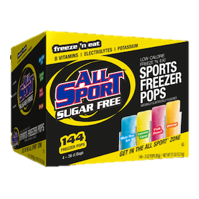 3 Oz. All Sport Sugar Free Freezer Pop- Variety (144 Pack)