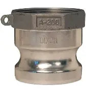 400-A-AL 4" male cam adapter x 4" Female NPT aluminum Camlock fitting
