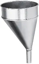 11" 5 Qt. Offset Galvanized Steel Funnel
