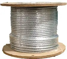 1/8" 7x7 Galvanized Aircraft Cable (Price Per Foot)