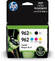 HP 962XL High Yield Black, Cyan, Magenta, Yellow Ink Cartridge (4-Pack)