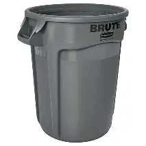 32 Gal. BRUTE Gray Round Vented Trash Can Container
