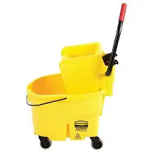 35 Qt. Yellow WaveBrake Bucket/Wringer Combination Pack