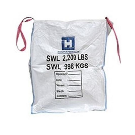 50 Cu. Ft. White Polypropylene Trash Compactor Bag w/ Universal Red Strap
