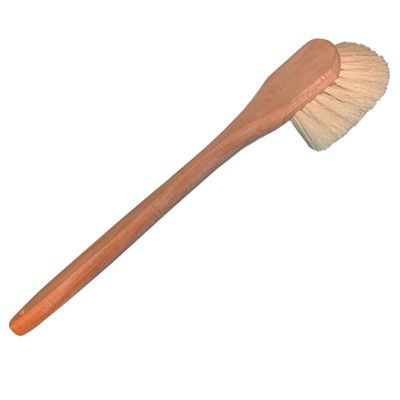 20" White Tampico Wood Block Fender Brush