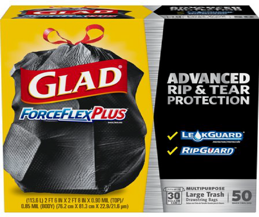33 Gal. Drawstring Large Trash Bags (50 Count)