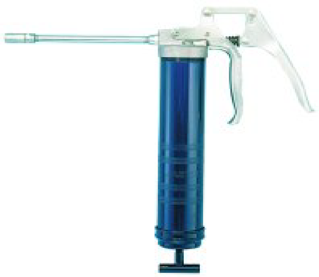 14.5 Oz. Cartridge Pistol Grip Heavy-Duty Grease Gun w/ 5" Extension/Coupler - LINCOLN INDUSTRIAL