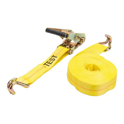 2" x 27' Ratchet Tie-Down Straps w/ Double-J Hooks