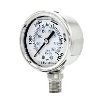 2 1/2" 0-100 PSI LF Pressure Gauge w/ 1/4" NPT LM Connection
