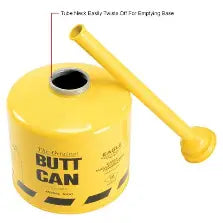 2 Gal. Yellow Galvanized Steel Butt Can