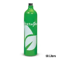 PortaGas 58L Calibration Gas Mixture: 25ppm Hydrogen Sulfide (H2S) 100ppm Carbon Monoxide (CO) 2.5% Methane (CH4) (50% LEL) 18% Oxygen (O2) Nitrogen Balance