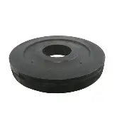 19" x 4" Black Single Flat Pipe Wiper