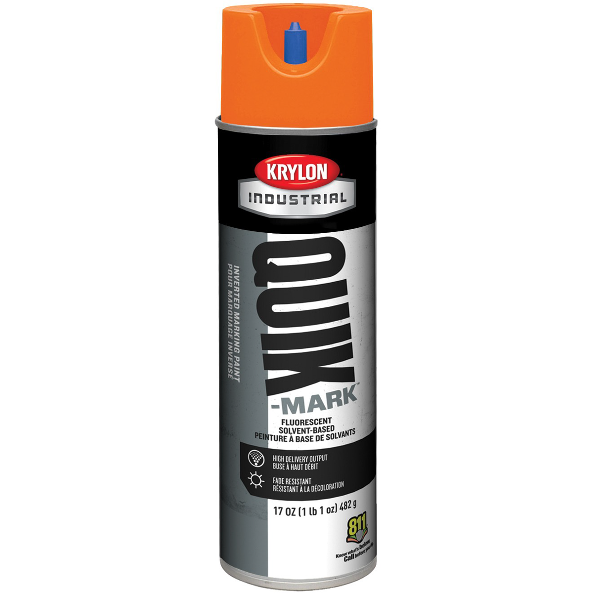 17 Oz. Inverted Marking Fluorescent Orange Spray Paint